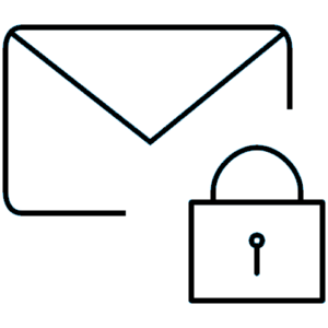 Drawing of Letter with Lock